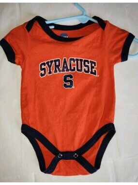 Syracuse Orangemen Infant Bodysuit 3-6 Months NCAA Baby One Piece Orange